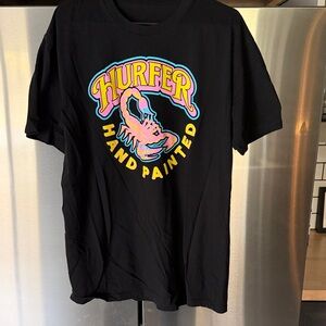 Black Hurfer Hand Painted T-Shirt
